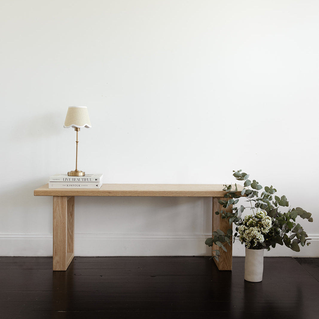 timber bench seat