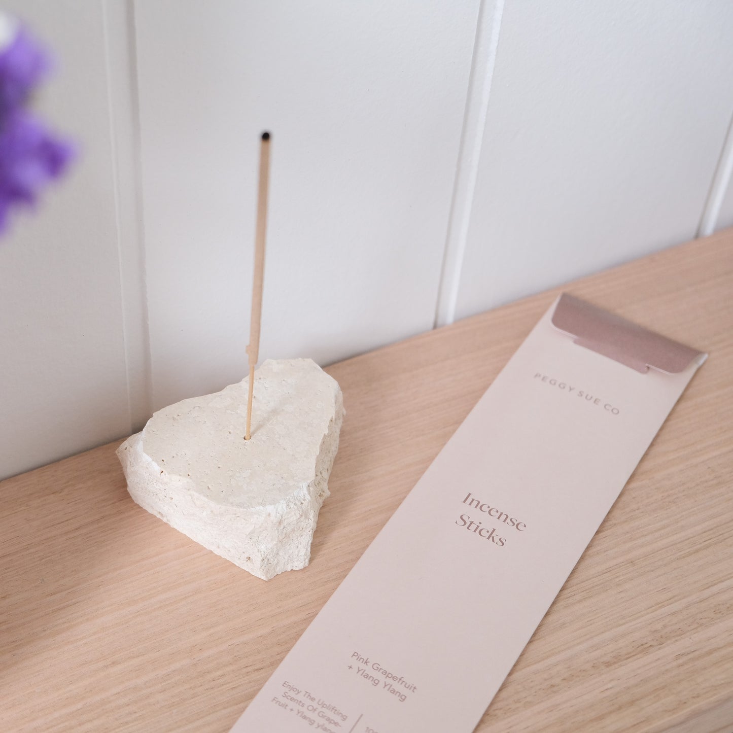 Travertine Incense Holder