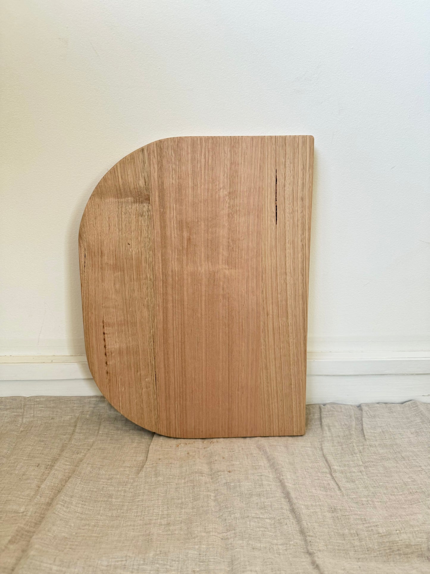 Curved Floating Shelf in Tasmanian Oak - 298mm x 400mm