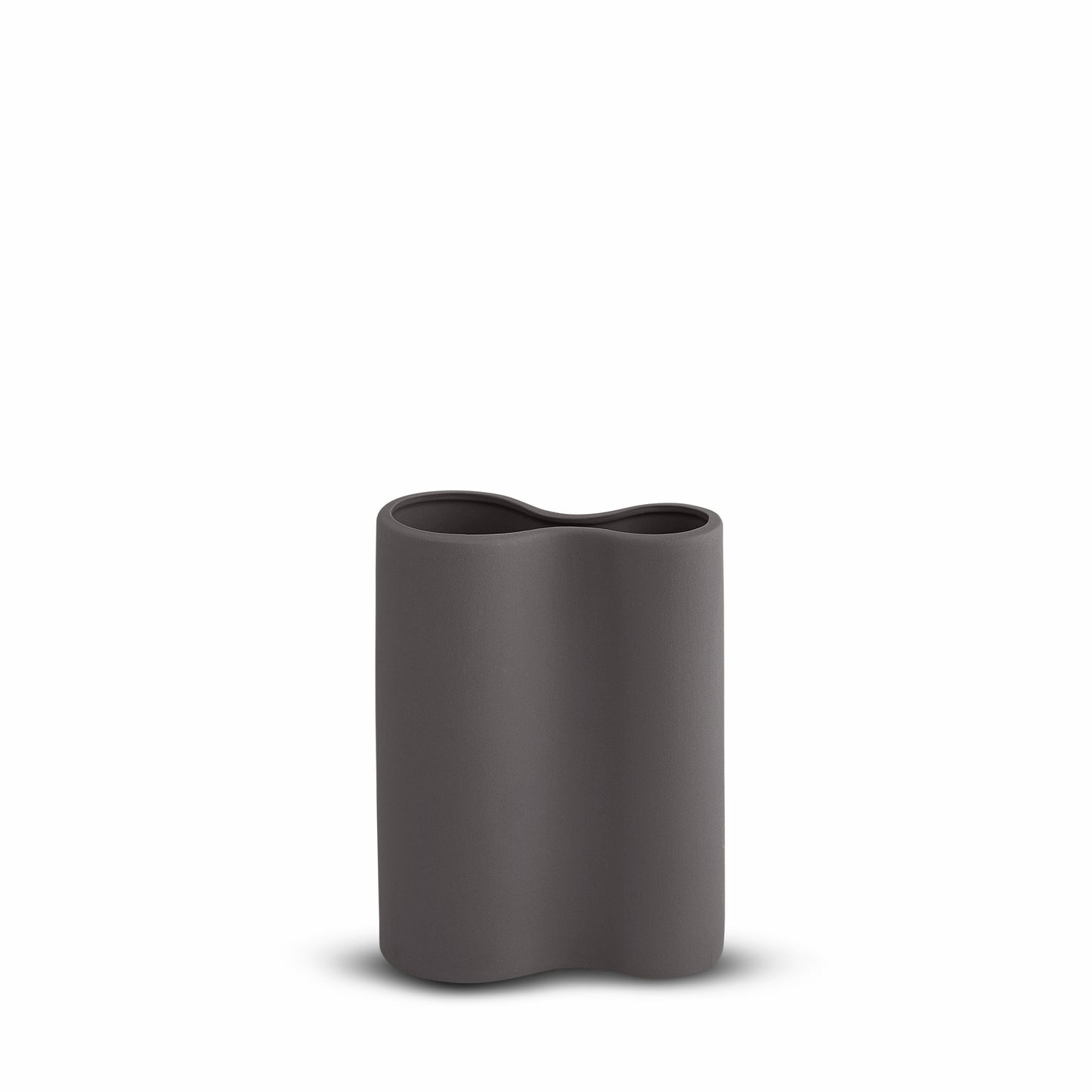 Smooth Infinity Vase Charcoal (S)