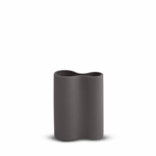 Smooth Infinity Vase Charcoal (S)