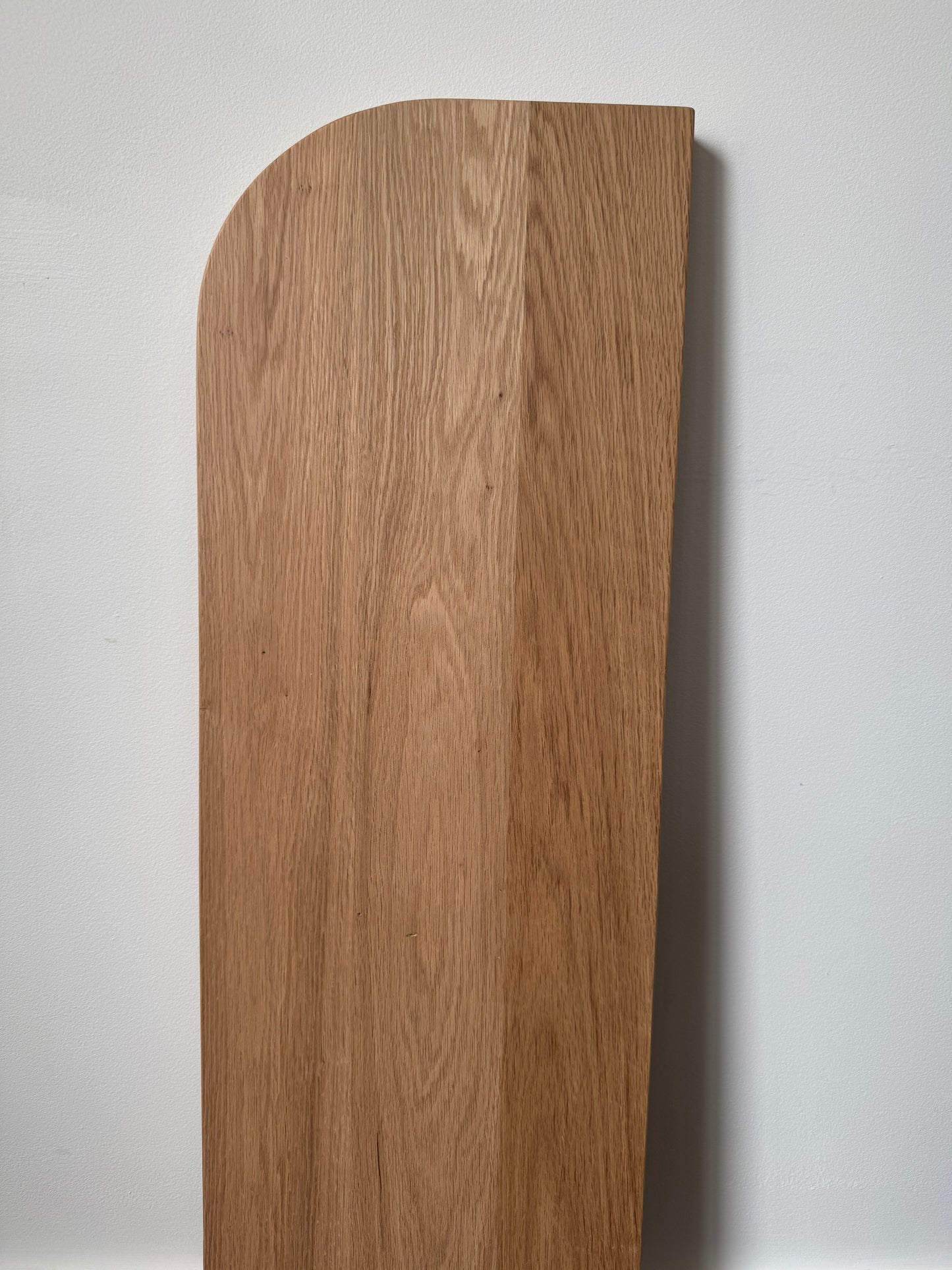 Curved Floating Shelf in American Oak - 285mm x 930mm - warehouse sale