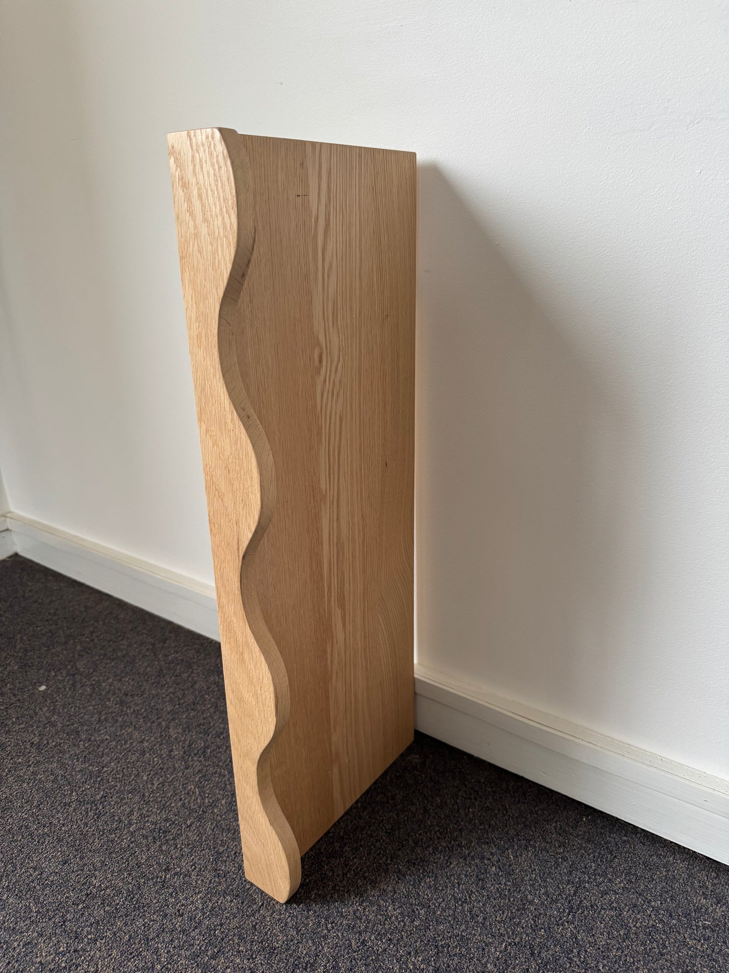 Wave Floating Shelf in American Oak - 290mm x 715mm - warehouse sale