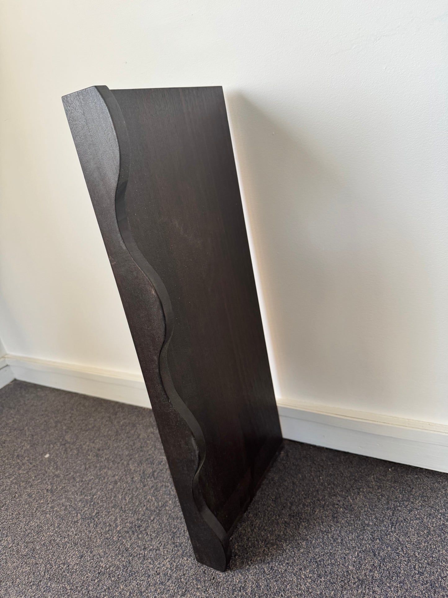 Wave Floating Shelf in Walnut stain - 300mm x 710mm - warehouse sale