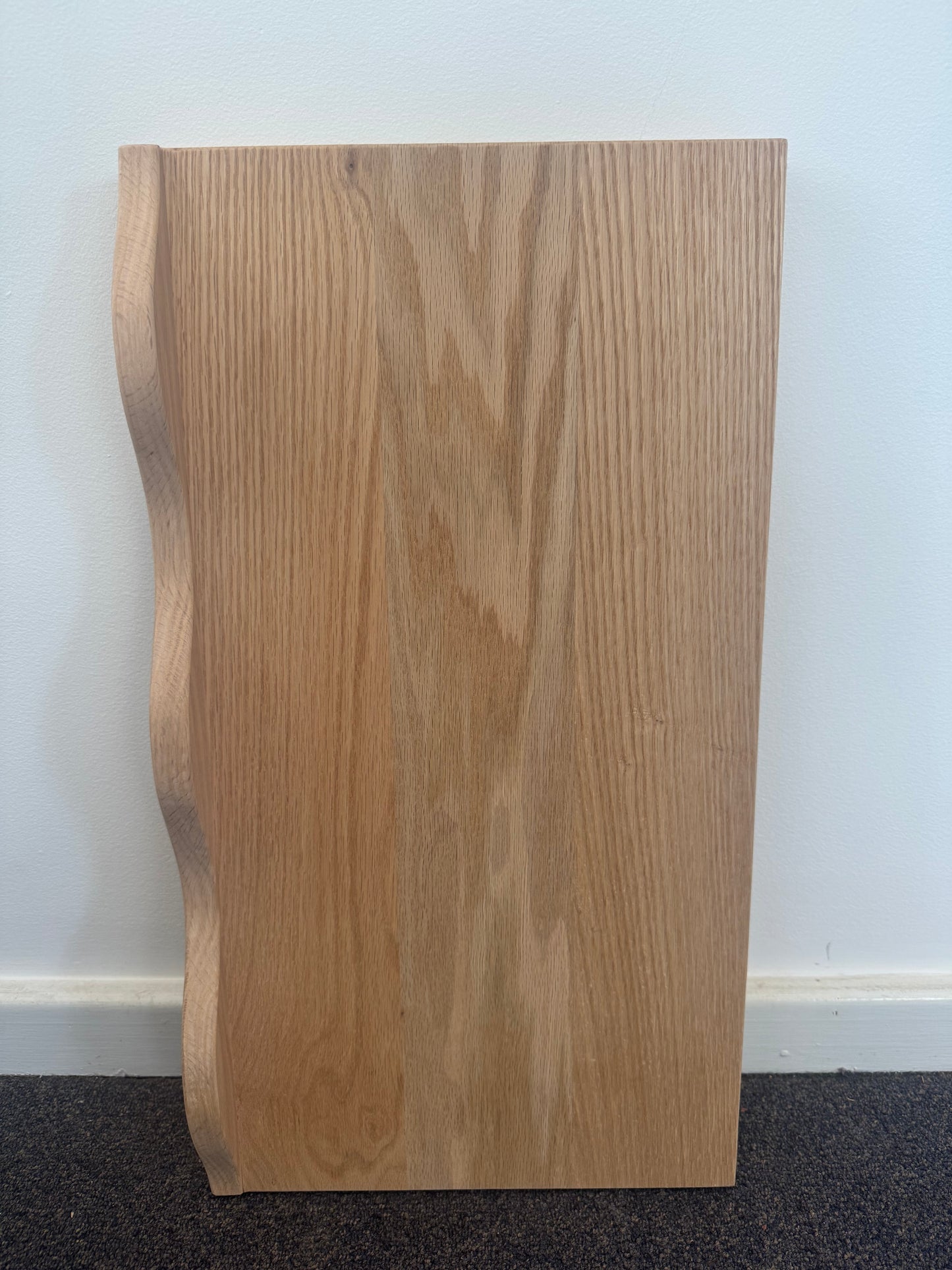 Wave Floating Shelf in American Oak - 285mm x 560mm - warehouse sale