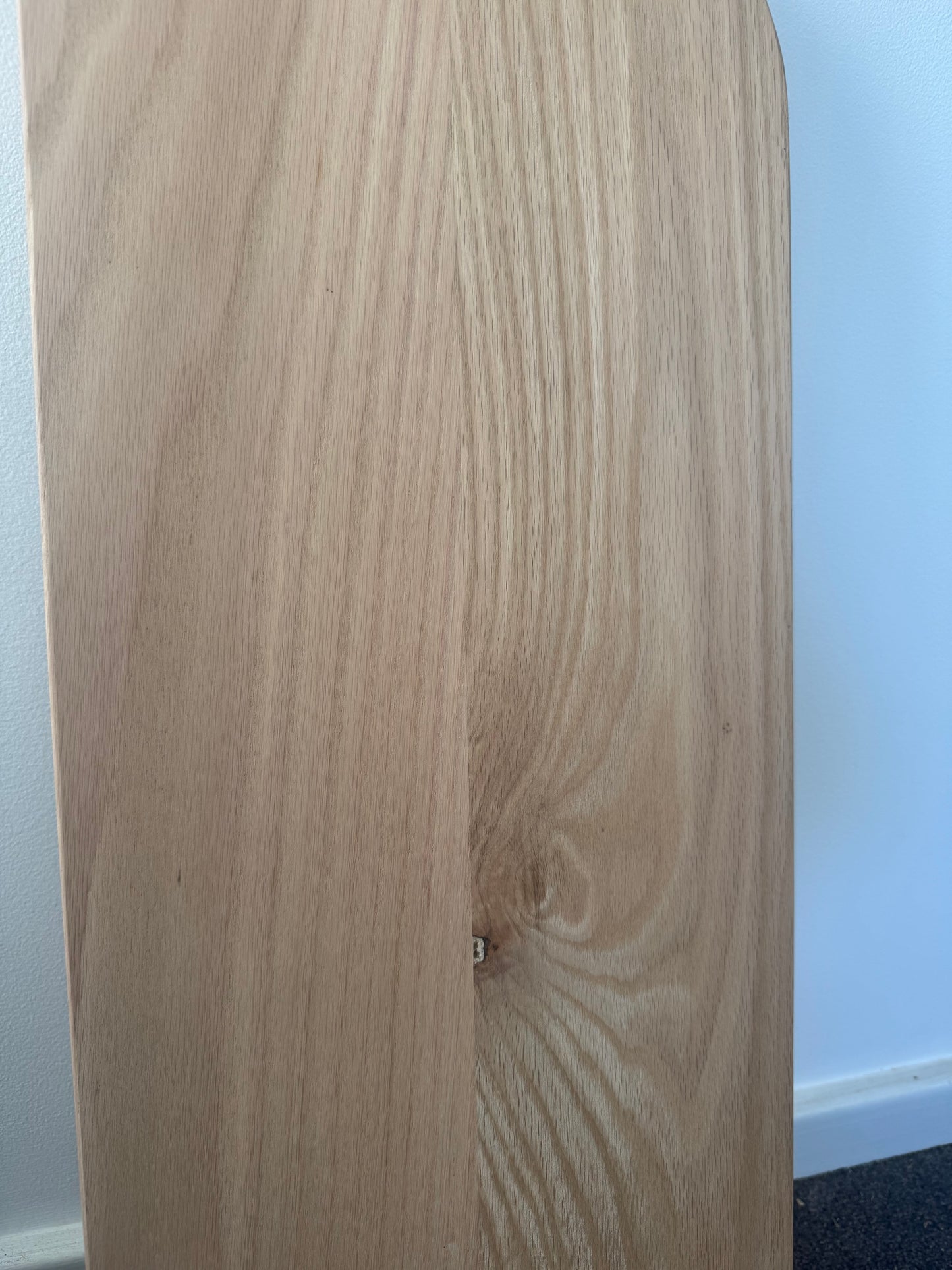 Curved (both ends) Floating Shelf in Blonde Oak - 285mm x 800mm - warehouse sale
