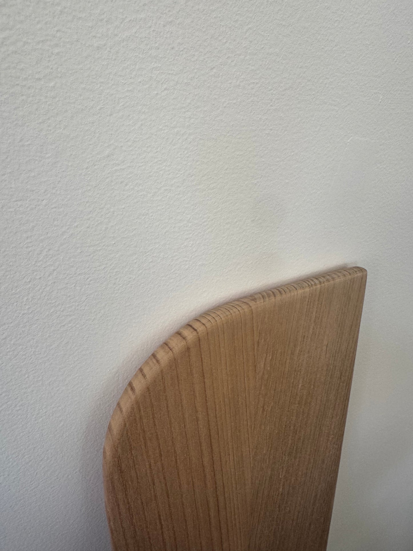 Curved (both ends) Floating Shelf in Tasmanian Oak with bullnose - 185mm x 1000mm x 19mm - warehouse sale