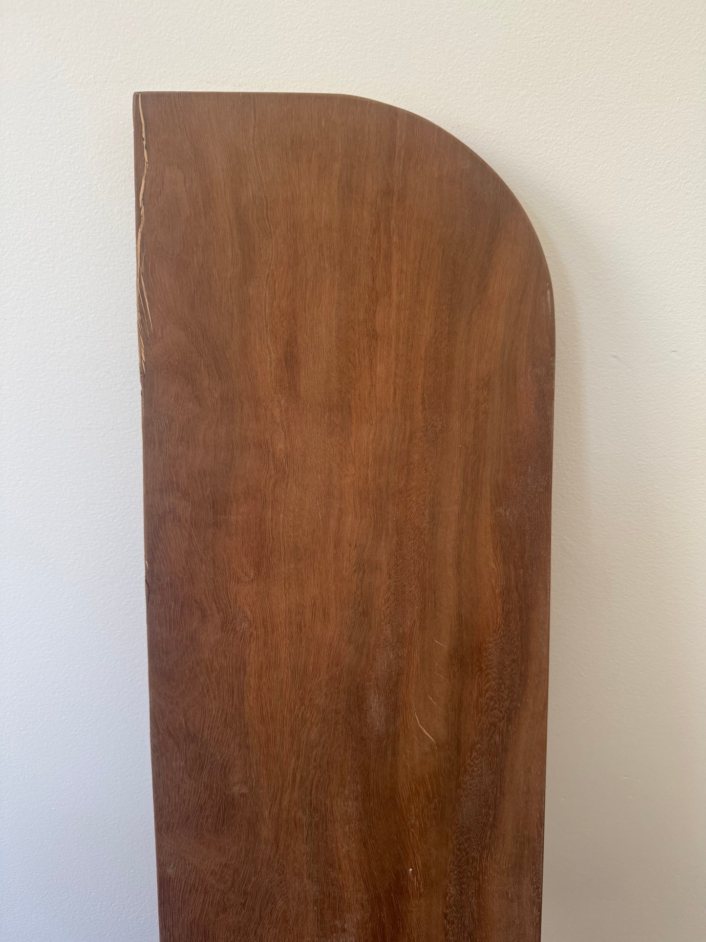 Curved (both ends) Floating Shelf in Spotted Gum - 285mm x 900mm - warehouse sale