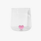 L'amour Glass With Pink Love Heart