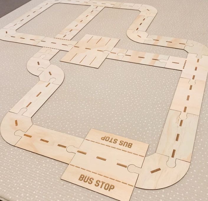 Wooden Road Set