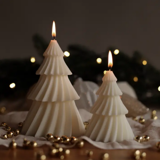 Sweeping Christmas Tree Candle - Small