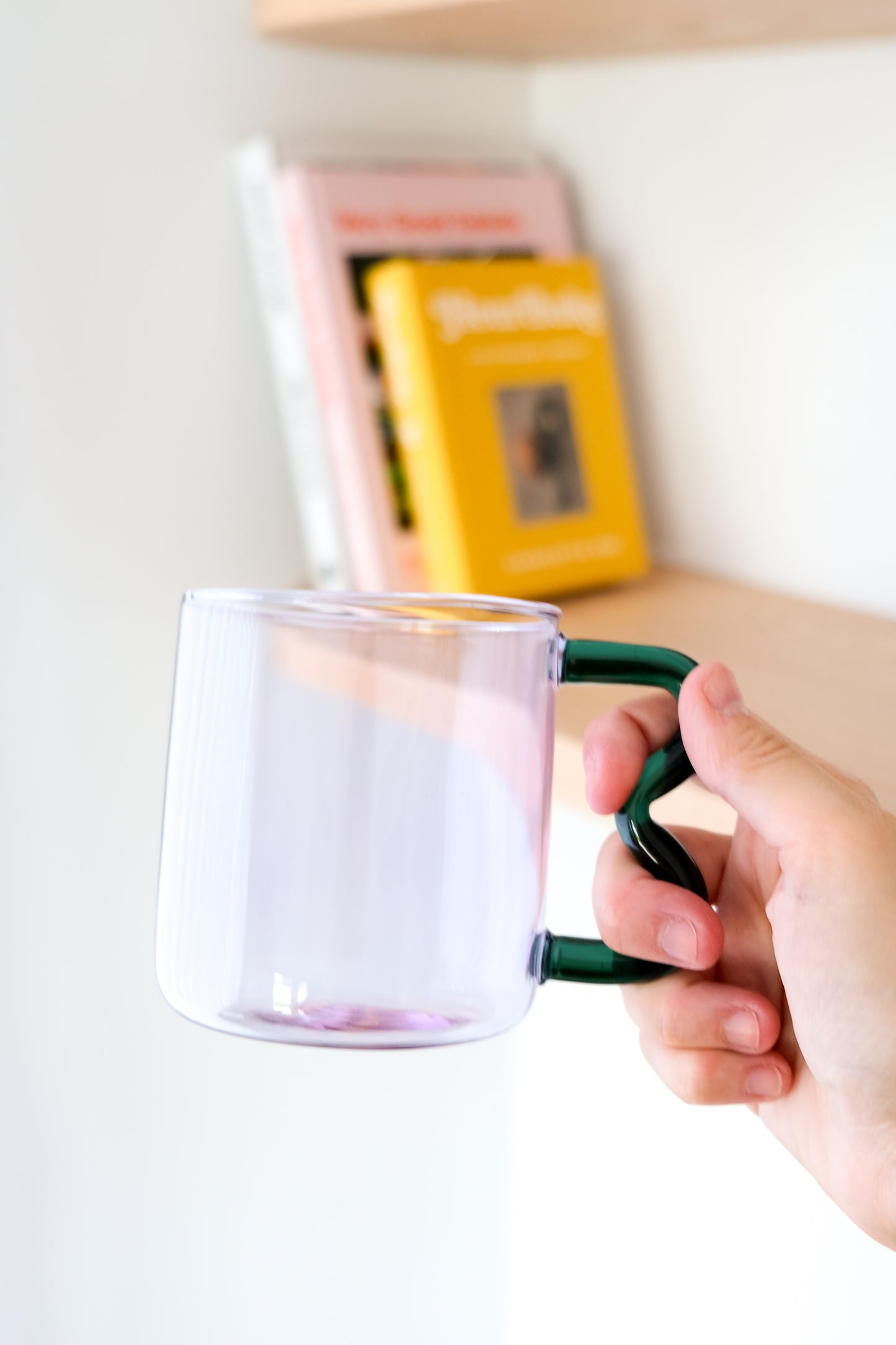 Bonbon Purple & Turquoise Glass Cup
