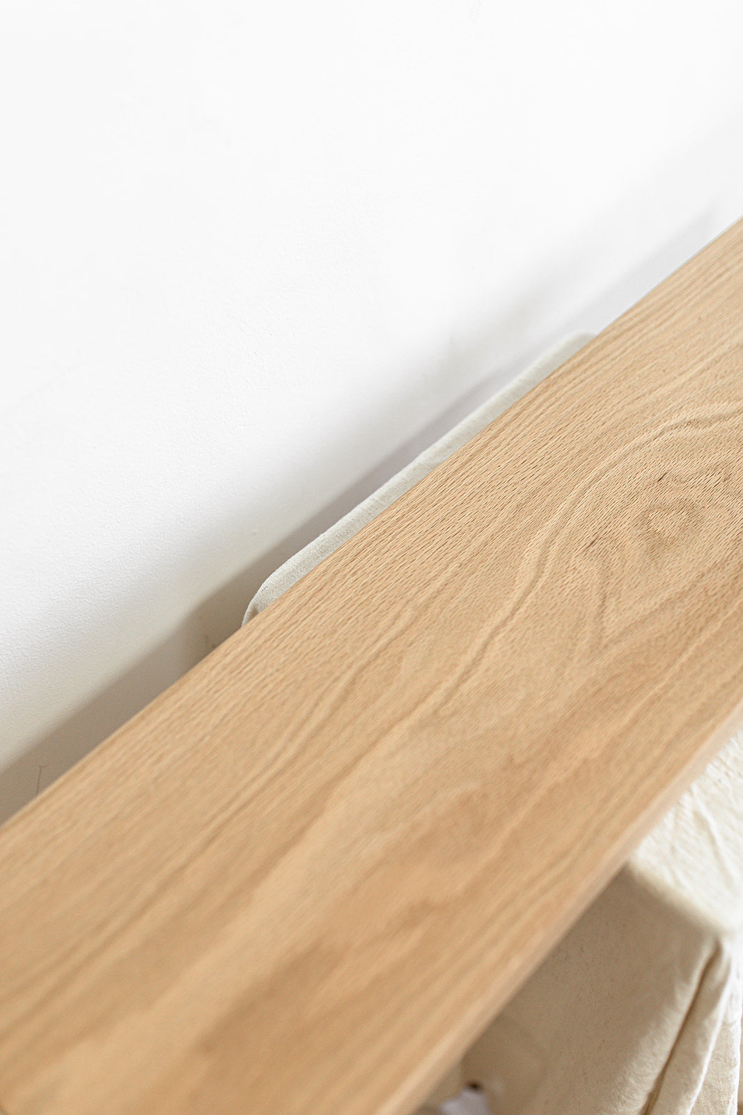 oak floating shelf