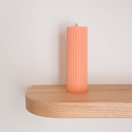 Pillar Soy Candle in Apricot