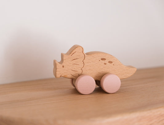 Triceratops Dinosaur wooden figure