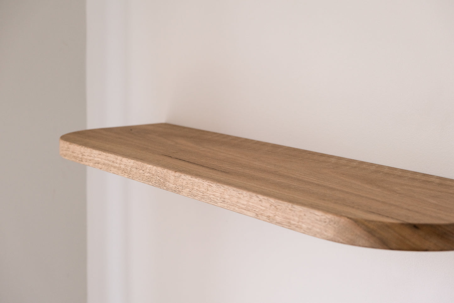 Curved Floating Shelf (Spotted Gum)