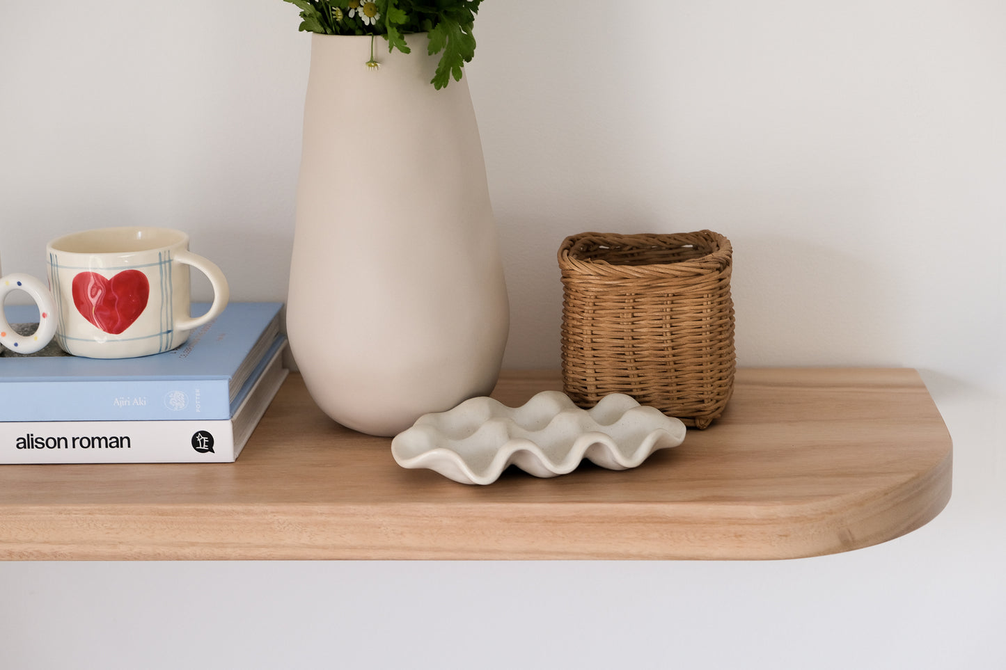 Curved Floating Shelf (Blackbutt)