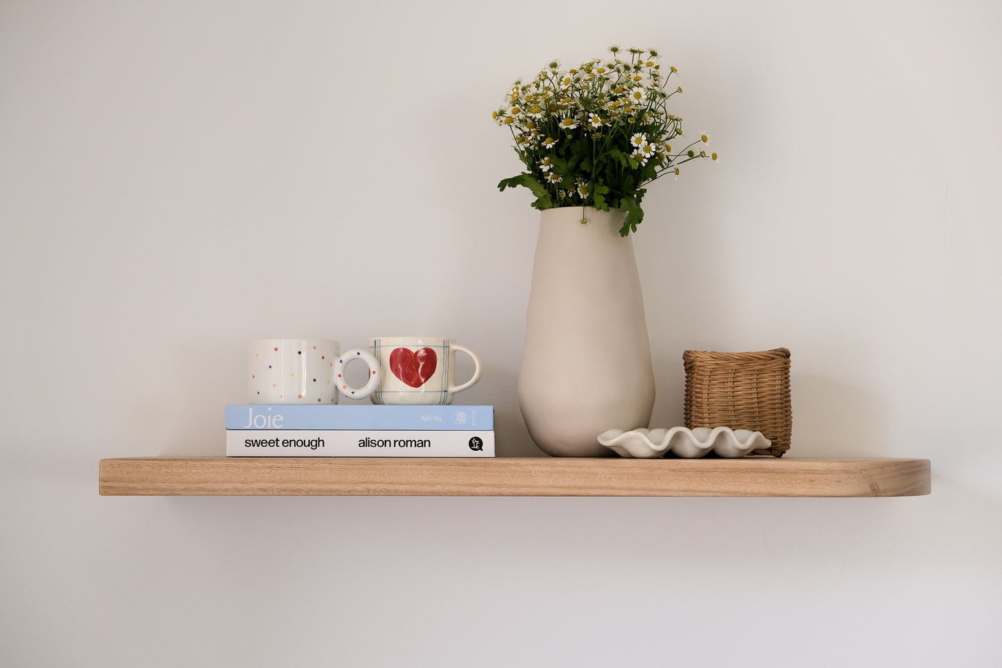 Curved Floating Shelf (Blackbutt)