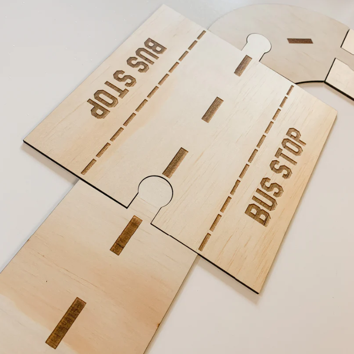 Wooden Road Set