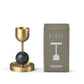 Beaded Fountain Brass Candle Holder - Black Medium