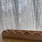 Scallop shelf in Tasmanian Oak 600mm warehouse sale
