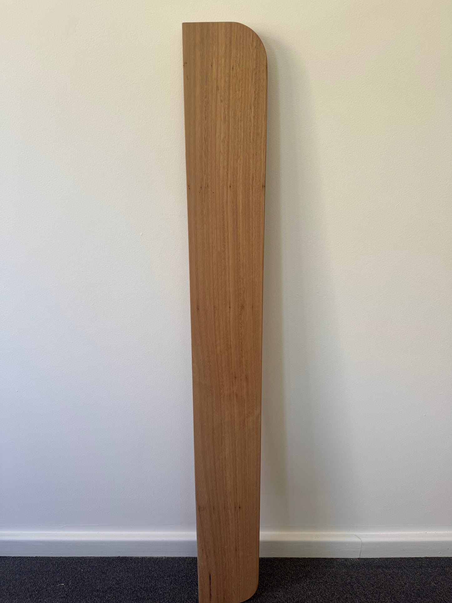 Curved Floating Shelf (both ends) in Blackbutt - 140mm x 1200mm - warehouse sale