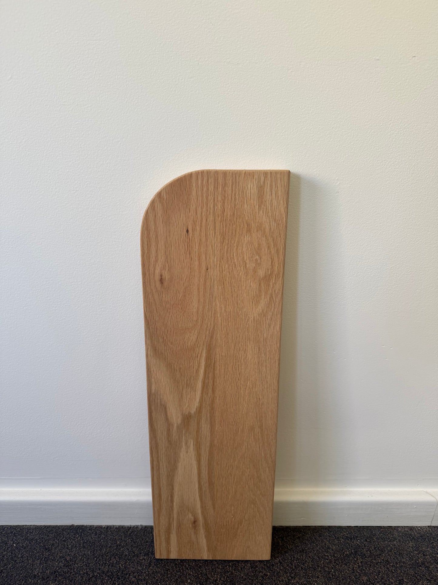 Floating Shelf in American Oak (curve one side) - 185mm x 600mm - warehouse sale