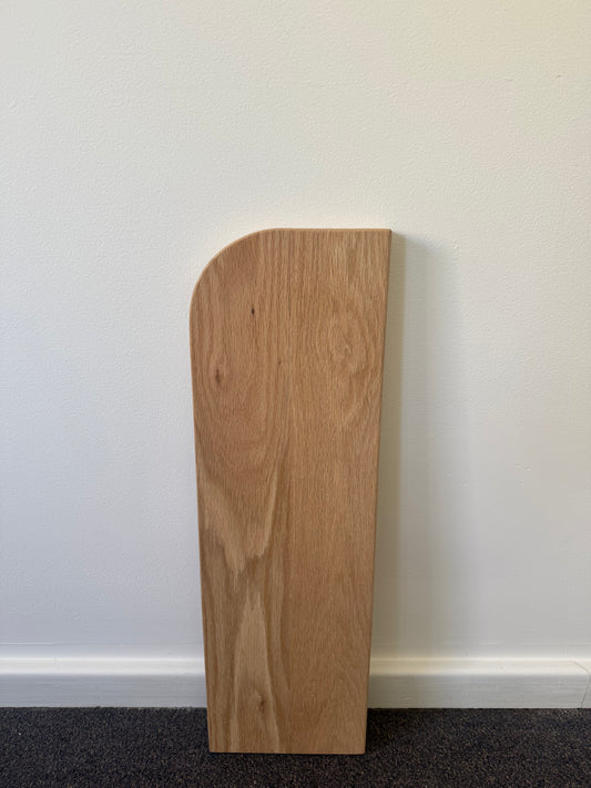 Floating Shelf in American Oak (curve one side) - 185mm x 600mm - warehouse sale