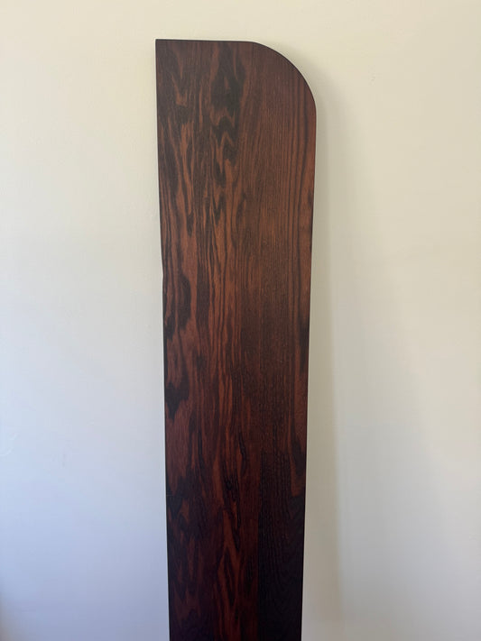 Floating Shelf in Walnut Stain (curve both sides) - 285mm x 1600mm - warehouse sale