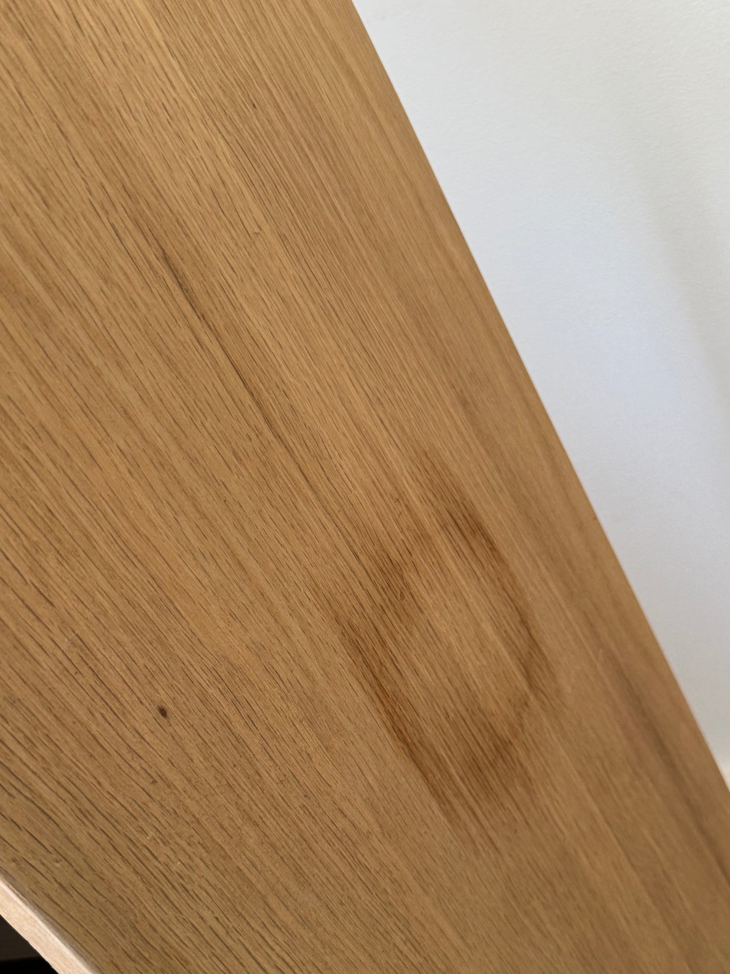 Curved (both ends) Floating Shelf in American Oak - 285mm x 900mm - warehouse sale