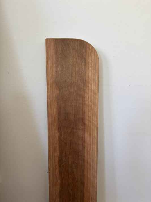 Curved (one side) Floating Shelf in Spotted Gum - 185mm x 880mm - warehouse sale