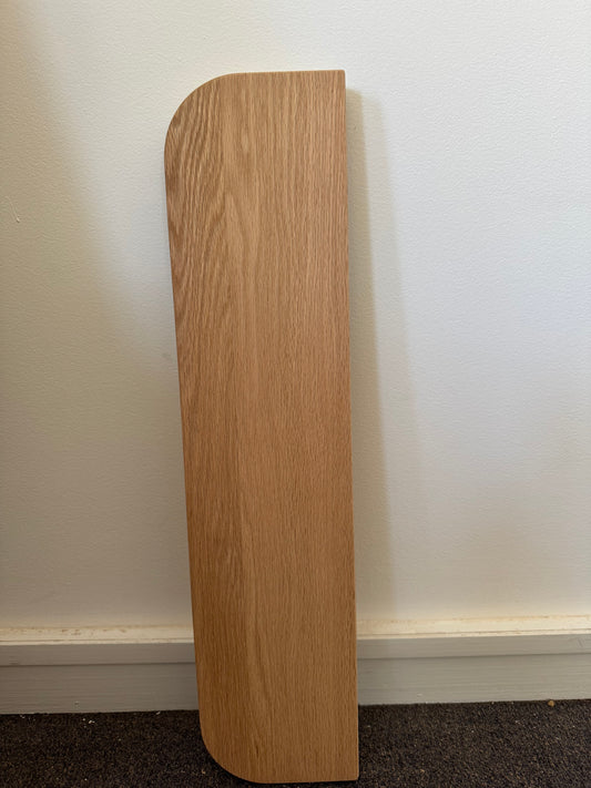Curved (both side) Floating Shelf in American Oak - 140mm x 600mm - warehouse sale