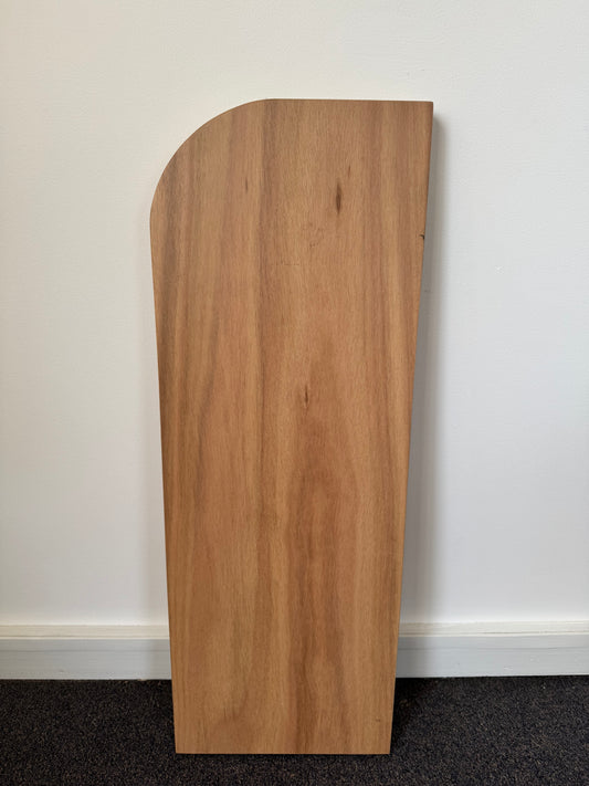 Curved Floating Shelf in Blackbutt - 285mm x 800mm - warehouse sale