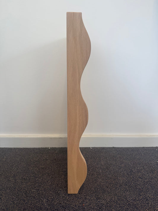 Wave Floating Shelf in American Oak - 285mm x 560mm - warehouse sale