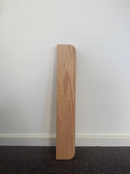 Curved (both ends) Floating Shelf in Blonde Oak - 100mm x 600mm - warehouse sale