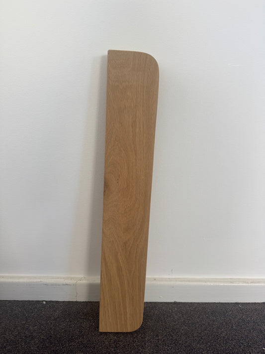 Curved (both ends) Floating Shelf in Blonde Oak - 100mm x 600mm - warehouse sale