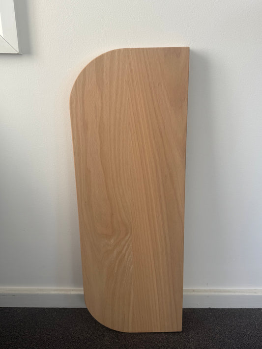 Curved (both ends) Floating Shelf in Blonde Oak  - 285mm x 800mm - warehouse sale