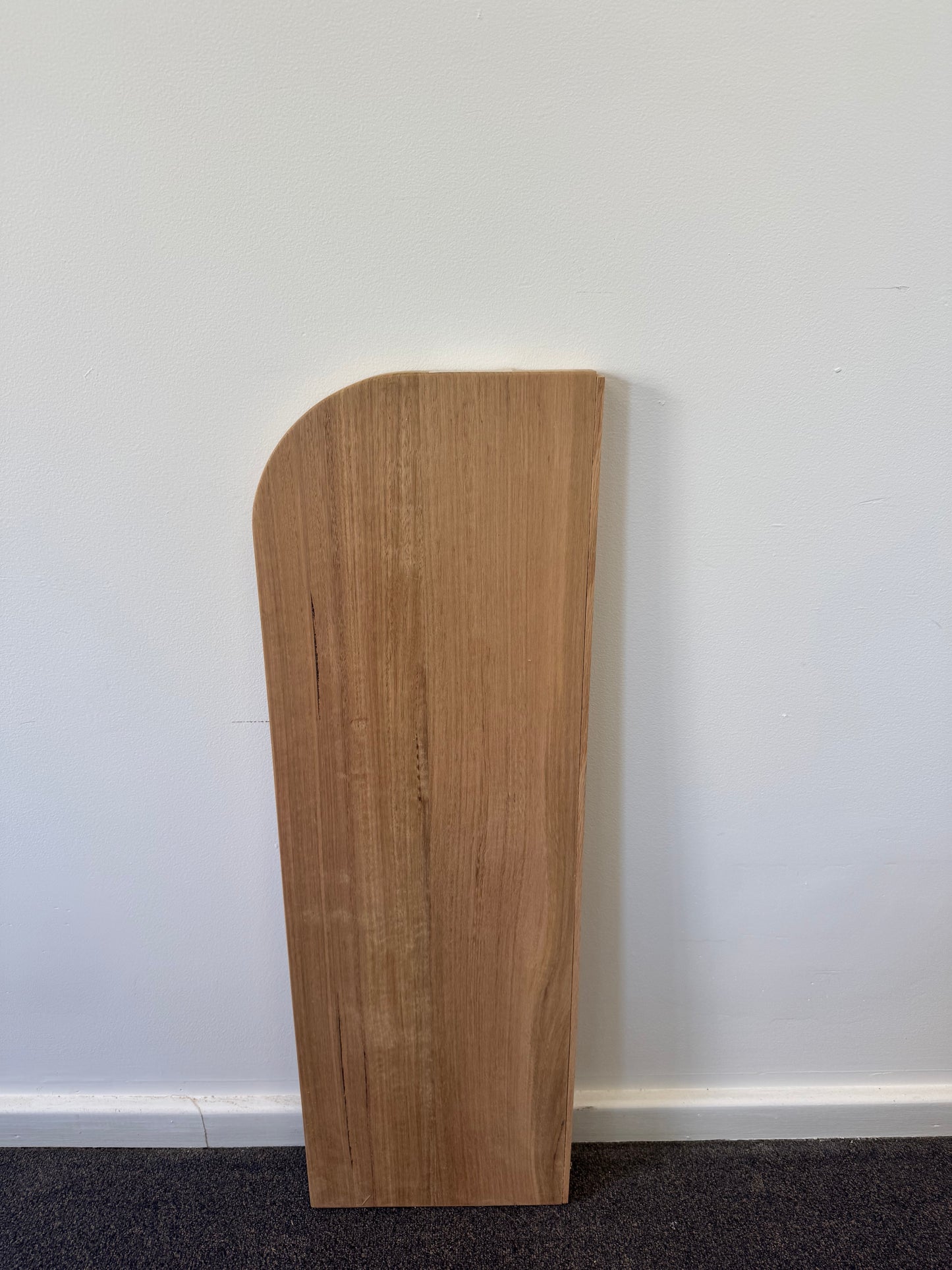 Curved (one end) Floating Shelf in Tasmanian Oak - 285mm x 900mm - warehouse sale