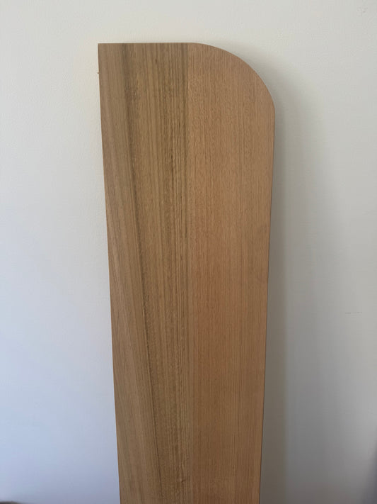 Curved Floating Shelf in Tasmanian Oak (curved both ends) - 285mm x 1500mm - warehouse sale