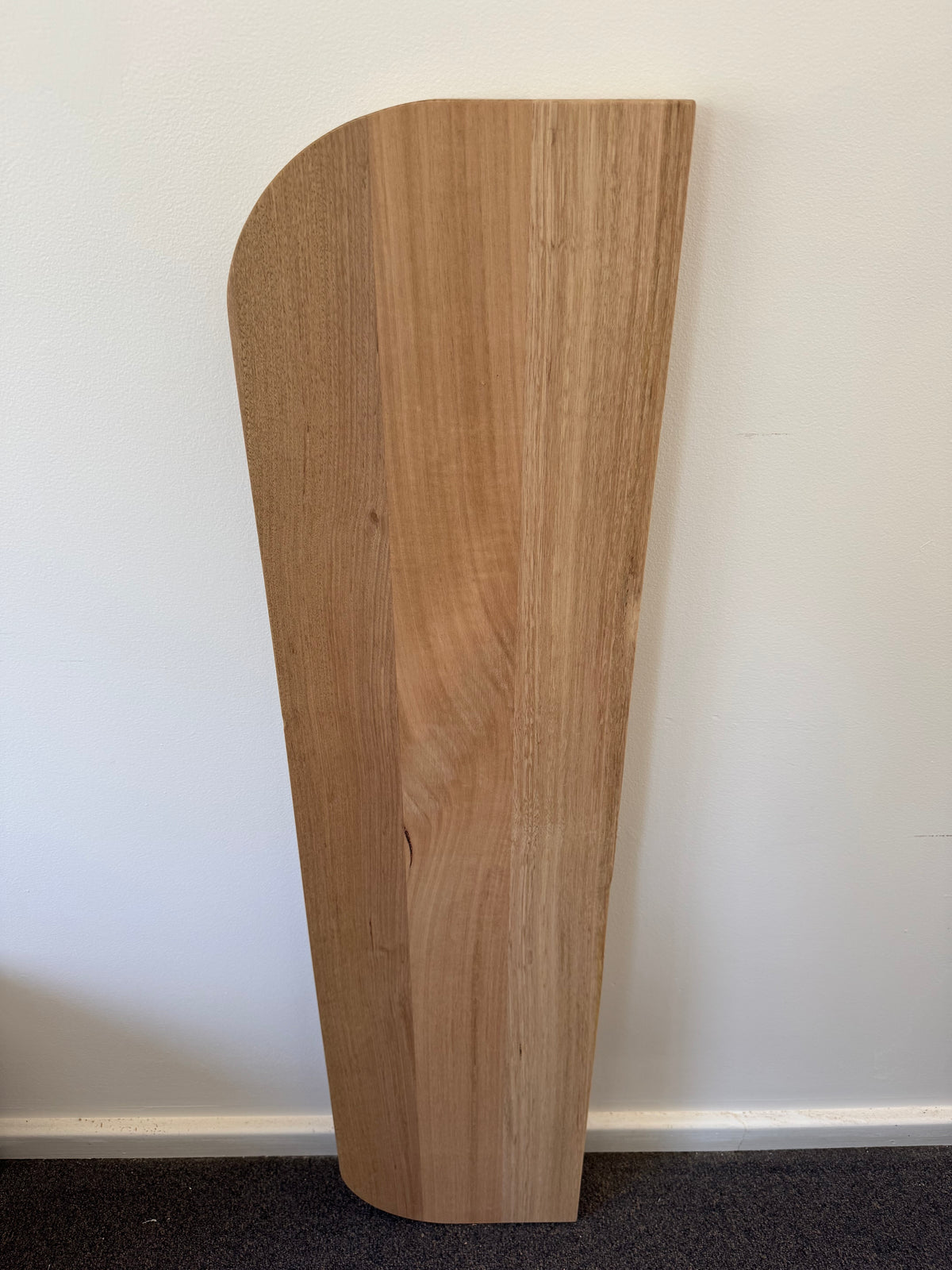 Curved Floating shelf in Tasmanian Oak (curved both ends) - 285mm x 1200mm - warehouse sale