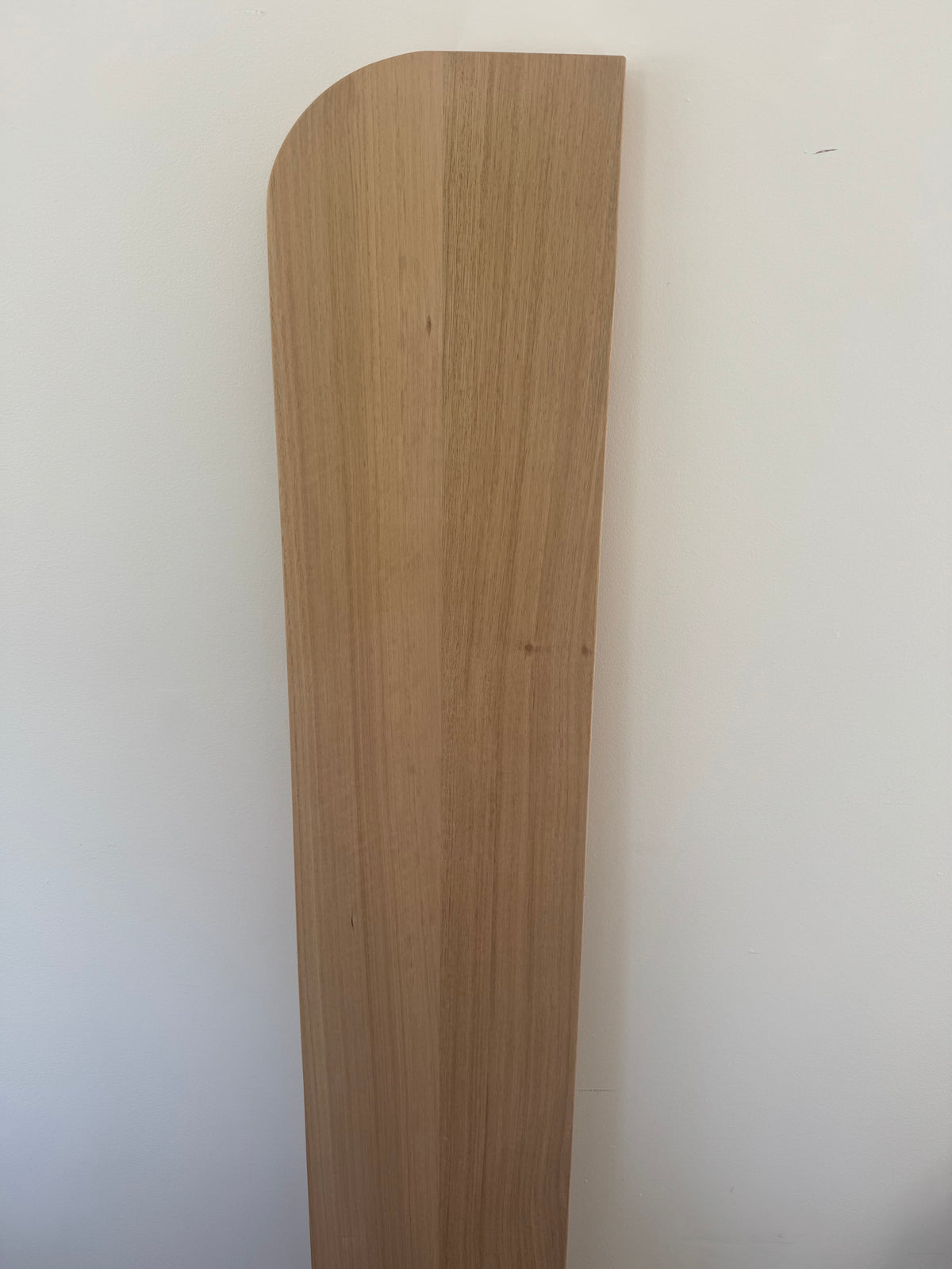 Curved Floating shelf in Tasmanian Oak (curve one end) - 285mm x 1630mm - warehouse sale