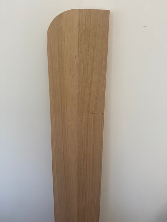 Curved Floating shelf in Tasmanian Oak (curve one end) - 285mm x 1630mm - warehouse sale