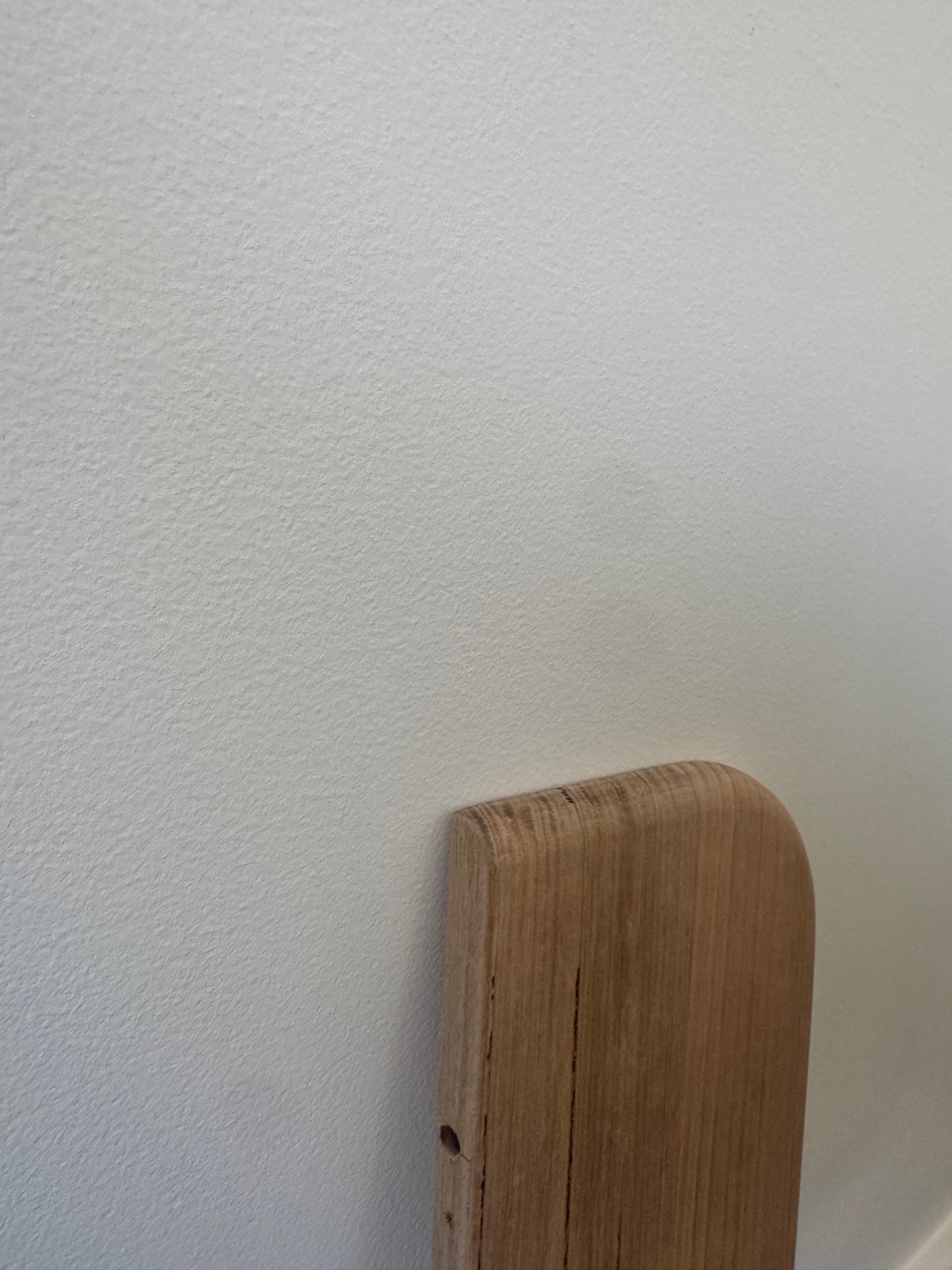 Curved (both ends) Floating Shelf in Tasmanian Oak with bullnose - 185mm x 500mm x 19mm - warehouse sale