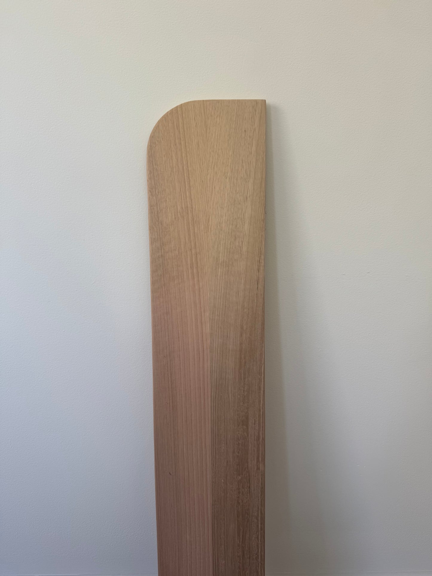 Curved (both ends) Floating Shelf in Tasmanian Oak with bullnose - 185mm x 1000mm x 19mm - warehouse sale