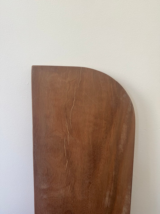 Curved (both ends) Floating Shelf in Spotted Gum - 285mm x 900mm - warehouse sale