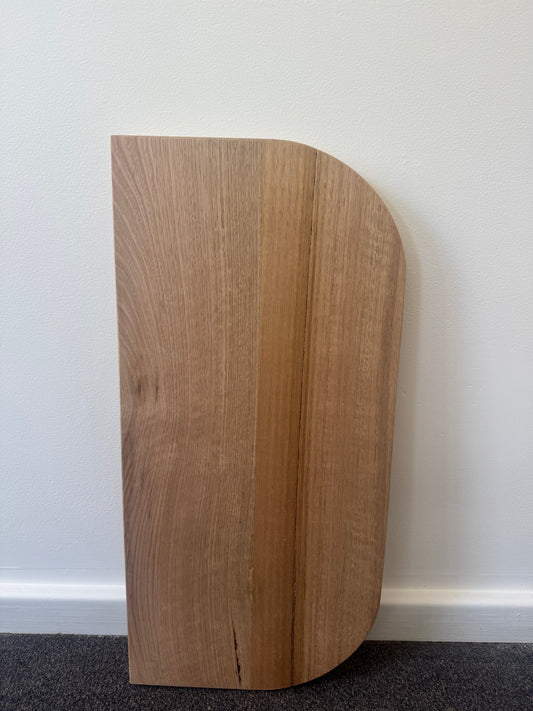 Curved Floating Shelf in Tasmanian Oak - 285mm x 600mm
