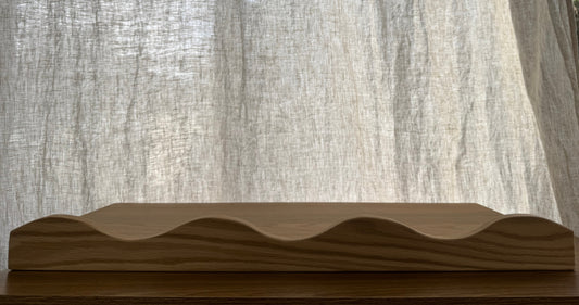 Wave Floating Shelf in American Oak - 285mm x 690mm - warehouse sale