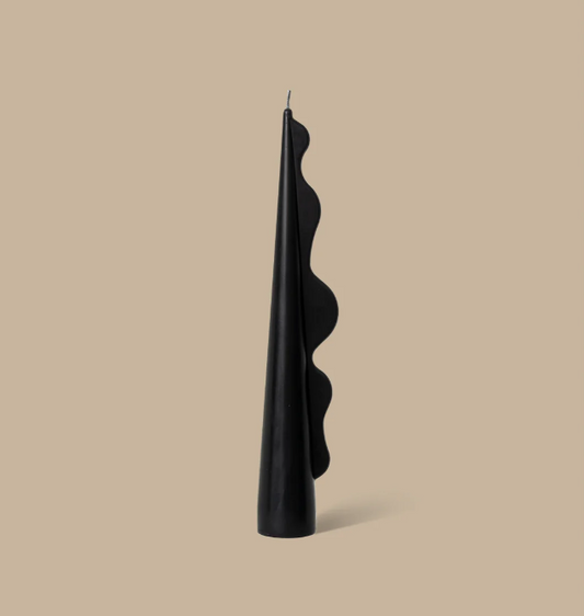 Seaweed Pillar Candle - Black