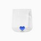 L'amour Glass With Blue Love Heart