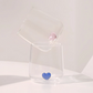 L'amour Glass With Blue Love Heart